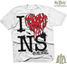 Moshpit - I love ... - Shirt weiss