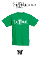 Eine Familie - Kinder Shirt gr&uuml;n
