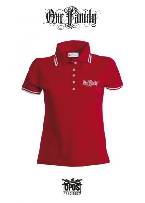 One Family - Damen Poloshirt rot