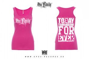 One Family - Damen Tank Top fuchsia