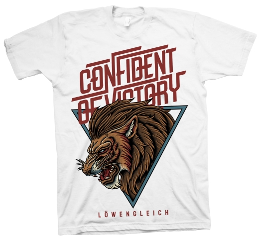 Confident of Victory - Löwengleich - Shirt weiß